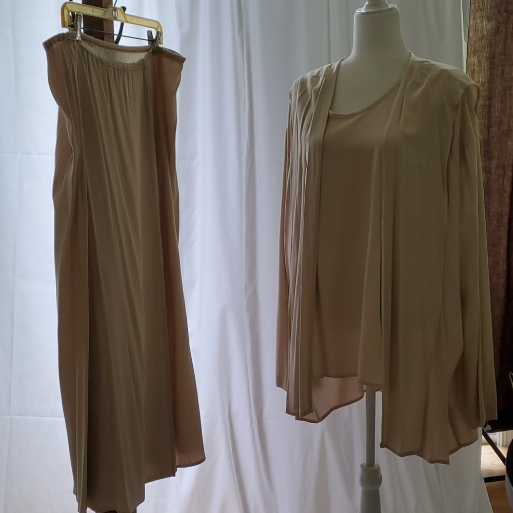 VINTAGE MOON LIGHT WOMEN'S COMFORT 3PC DRESS SZ XL